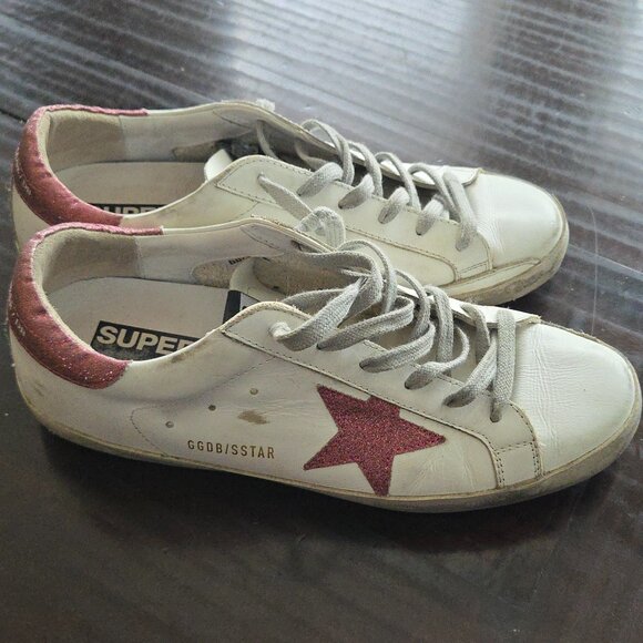 Golden Goose Super-Star Classic Low Top Leather Sneakers Women's  size 10 - Picture 1 of 14